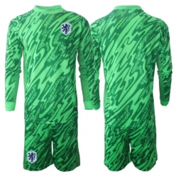 Nederland Keeper Bortedraktsett Barn VM 2026 Langermet (+ Korte bukser)