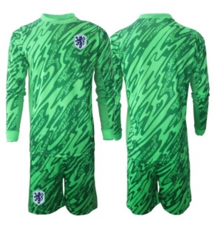 Nederland Keeper Bortedraktsett Barn VM 2026 Langermet (+ Korte bukser)