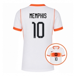 Nederland Memphis Depay #10 Bortedrakt Dame VM 2026 Kortermet