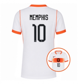 Nederland Memphis Depay #10 Bortedrakt Dame VM 2026 Kortermet