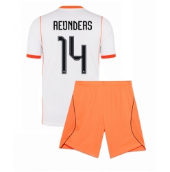 Nederland Tijjani Reijnders #14 Bortedraktsett Barn VM 2026 Kortermet (+ Korte bukser)