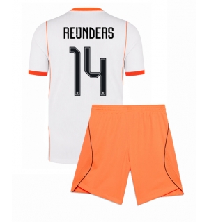 Nederland Tijjani Reijnders #14 Bortedraktsett Barn VM 2026 Kortermet (+ Korte bukser)