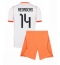 Nederland Tijjani Reijnders #14 Bortedraktsett Barn VM 2026 Kortermet (+ Korte bukser)