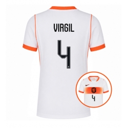 Nederland Virgil van Dijk #4 Bortedrakt Dame VM 2026 Kortermet