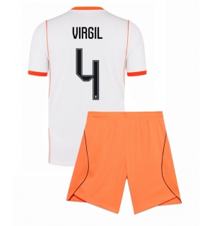 Nederland Virgil van Dijk #4 Bortedraktsett Barn VM 2026 Kortermet (+ Korte bukser)