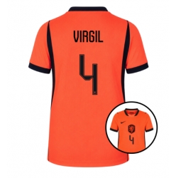 Nederland Virgil van Dijk #4 Hjemmedrakt Dame VM 2026 Kortermet