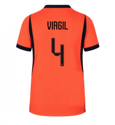 Nederland Virgil van Dijk #4 Hjemmedrakt VM 2026 Kortermet Nederland Virgil van Dijk #4 Hjemmedrakt VM 2026 Kortermet