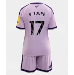 Newcastle United Bazoumana Toure #17 Tredjedraktsett Barn 2026-27 Kortermet (+ Korte bukser)