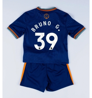 Newcastle United Bruno Guimaraes #39 Tredjedraktsett Barn 2025-26 Kortermet (+ Korte bukser)