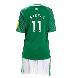 Newcastle United Harvey Barnes #11 Bortedraktsett Barn 2025-26 Kortermet (+ Korte bukser)