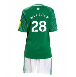 Newcastle United Joe Willock #28 Bortedraktsett Barn 2025-26 Kortermet (+ Korte bukser)