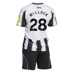 Newcastle United Joe Willock #28 Hjemmedraktsett Barn 2025-26 Kortermet (+ Korte bukser)