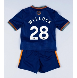 Newcastle United Joe Willock #28 Tredjedraktsett Barn 2025-26 Kortermet (+ Korte bukser)