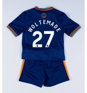 Newcastle United Nick Woltemade #27 Tredjedraktsett Barn 2025-26 Kortermet (+ Korte bukser)