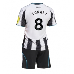 Newcastle United Sandro Tonali #8 Hjemmedraktsett Barn 2025-26 Kortermet (+ Korte bukser)