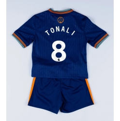 Newcastle United Sandro Tonali #8 Tredjedraktsett Barn 2025-26 Kortermet (+ Korte bukser)