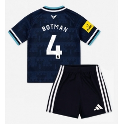 Newcastle United Sven Botman #4 Bortedraktsett Barn 2026-27 Kortermet (+ Korte bukser)