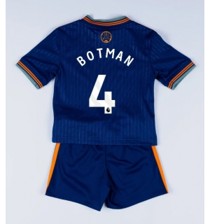 Newcastle United Sven Botman #4 Tredjedraktsett Barn 2025-26 Kortermet (+ Korte bukser)