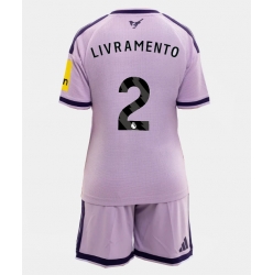 Newcastle United Tino Livramento #2 Tredjedraktsett Barn 2026-27 Kortermet (+ Korte bukser)