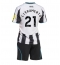 Newcastle United Tino Livramento #21 Hjemmedraktsett Barn 2025-26 Kortermet (+ Korte bukser)