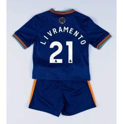 Newcastle United Tino Livramento #21 Tredjedraktsett Barn 2025-26 Kortermet (+ Korte bukser)