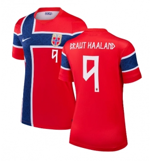 Norge Erling Haaland #9 Hjemmedrakt Dame VM 2026 Kortermet