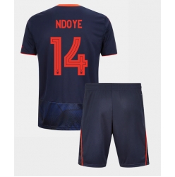 Nottingham Forest Dan Ndoye #14 Tredjedraktsett Barn 2025-26 Kortermet (+ Korte bukser)
