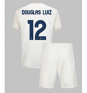 Nottingham Forest Douglas Luiz #12 Bortedraktsett Barn 2025-26 Kortermet (+ Korte bukser)