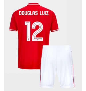 Nottingham Forest Douglas Luiz #12 Hjemmedraktsett Barn 2025-26 Kortermet (+ Korte bukser)