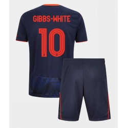 Nottingham Forest Morgan Gibbs-White #10 Tredjedraktsett Barn 2025-26 Kortermet (+ Korte bukser)