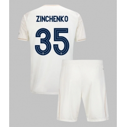 Nottingham Forest Oleksandr Zinchenko #35 Bortedraktsett Barn 2025-26 Kortermet (+ Korte bukser)