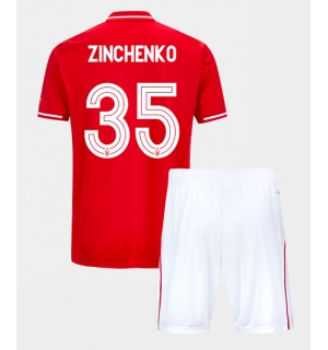 Nottingham Forest Oleksandr Zinchenko #35 Hjemmedraktsett Barn 2025-26 Kortermet (+ Korte bukser)