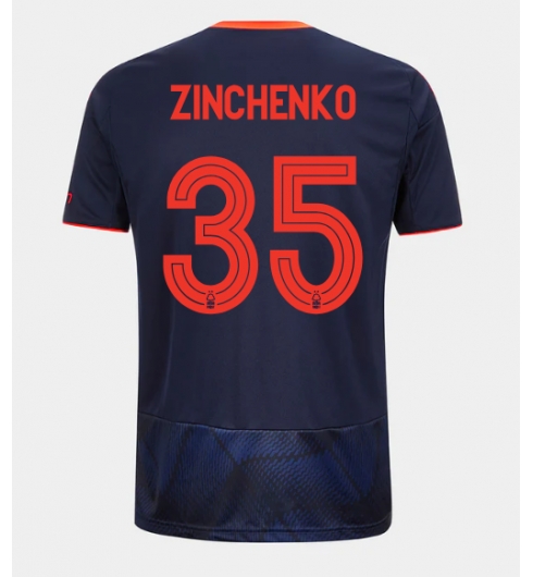 Nottingham Forest Oleksandr Zinchenko #35 Tredjedrakt 2025-26 Kortermet Nottingham Forest Oleksandr Zinchenko #35 Tredjedrakt 2025-26 Kortermet