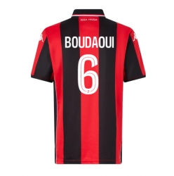 OGC Nice Hicham Boudaoui #6 Hjemmedrakt 2025-26 Kortermet