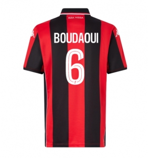 OGC Nice Hicham Boudaoui #6 Hjemmedrakt 2025-26 Kortermet