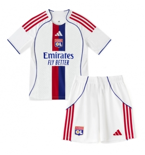 Olympique Lyonnais Hjemmedraktsett Barn 2025-26 Kortermet (+ Korte bukser)