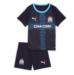 Olympique de Marseille Bortedraktsett Barn 2025-26 Kortermet (+ Korte bukser)