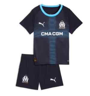 Olympique de Marseille Bortedraktsett Barn 2025-26 Kortermet (+ Korte bukser)