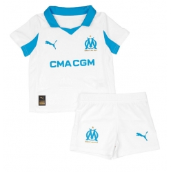 Olympique de Marseille Hjemmedraktsett Barn 2025-26 Kortermet (+ Korte bukser)