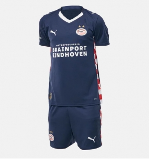 PSV Eindhoven Bortedraktsett Barn 2025-26 Kortermet (+ Korte bukser)