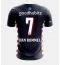 PSV Eindhoven Ruben van Bommel #7 Bortedrakt 2025-26 Kortermet