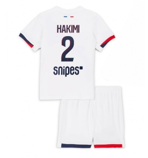 Paris Saint-Germain Achraf Hakimi #2 Bortedraktsett Barn 2025-26 Kortermet (+ Korte bukser)