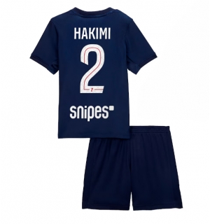Paris Saint-Germain Achraf Hakimi #2 Hjemmedraktsett Barn 2025-26 Kortermet (+ Korte bukser)
