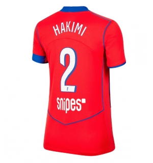 Paris Saint-Germain Achraf Hakimi #2 Tredjedrakt Dame 2025-26 Kortermet