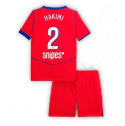 Paris Saint-Germain Achraf Hakimi #2 Tredjedraktsett Barn 2025-26 Kortermet (+ Korte bukser)