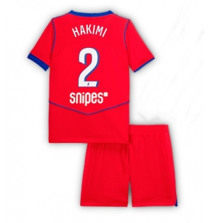 Paris Saint-Germain Achraf Hakimi #2 Tredjedraktsett Barn 2025-26 Kortermet (+ Korte bukser)