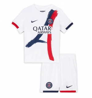 Paris Saint-Germain Bortedraktsett Barn 2025-26 Kortermet (+ Korte bukser)