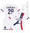 Paris Saint-Germain Bradley Barcola #29 Bortedraktsett Barn 2025-26 Kortermet (+ Korte bukser)