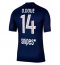 Paris Saint-Germain Desire Doue #14 Hjemmedrakt 2025-26 Kortermet