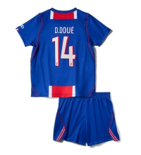 Paris Saint-Germain Desire Doue #14 Hjemmedraktsett Barn 2026-27 Kortermet (+ Korte bukser)